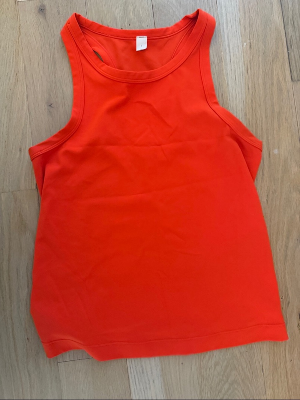 lululemon athletica Bright Orange Racerback Tank - Picture 2 of 2